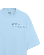 Artist terry oversized tee in blue