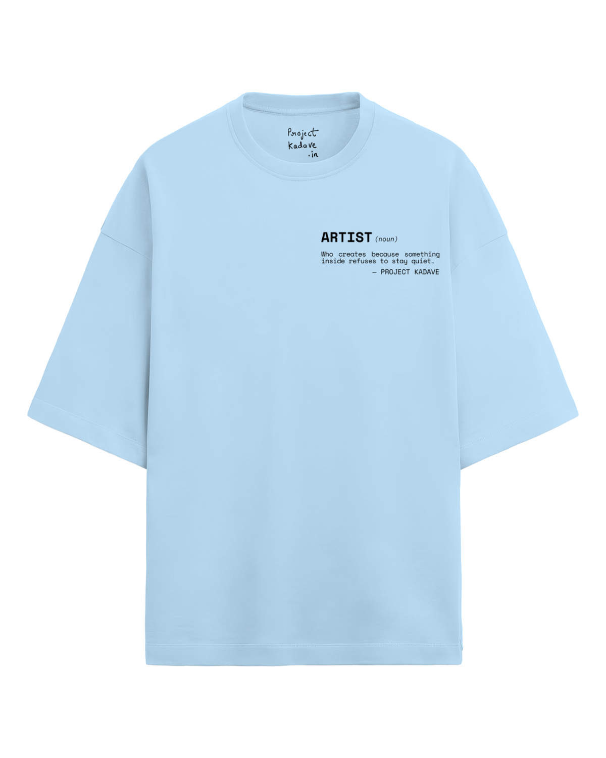 Artist terry oversized tee in blue