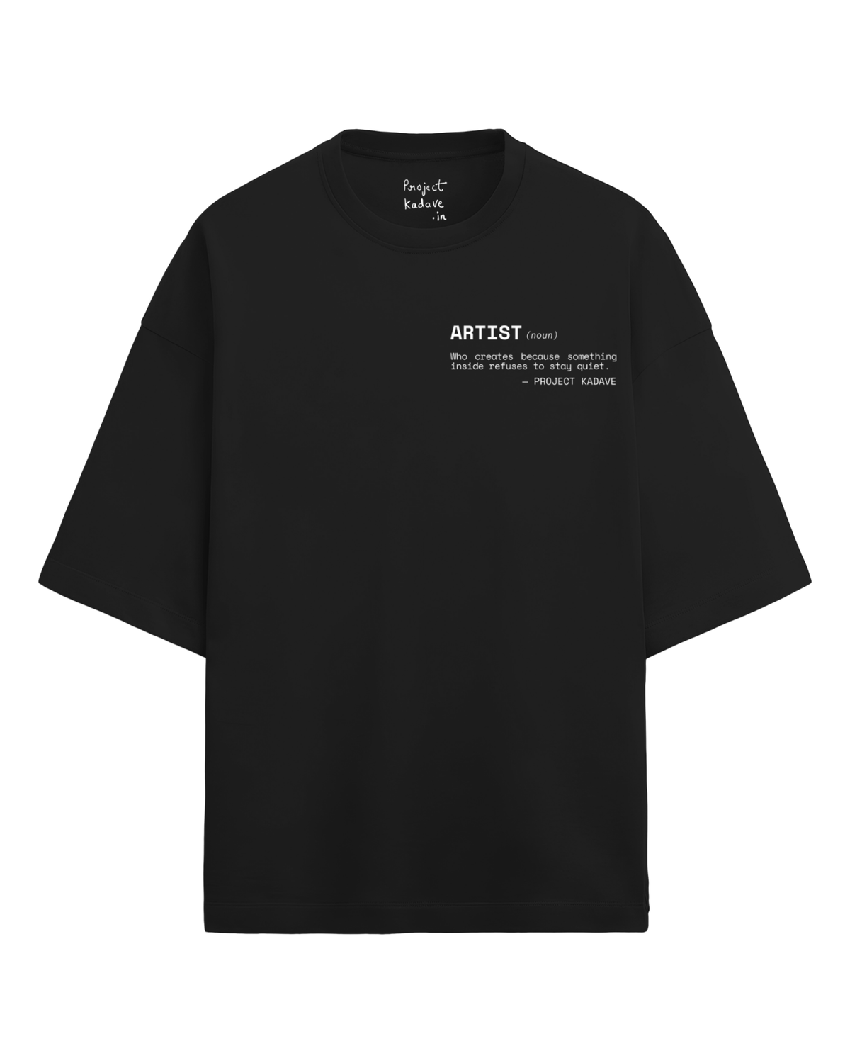 Artist terry oversized tee in black