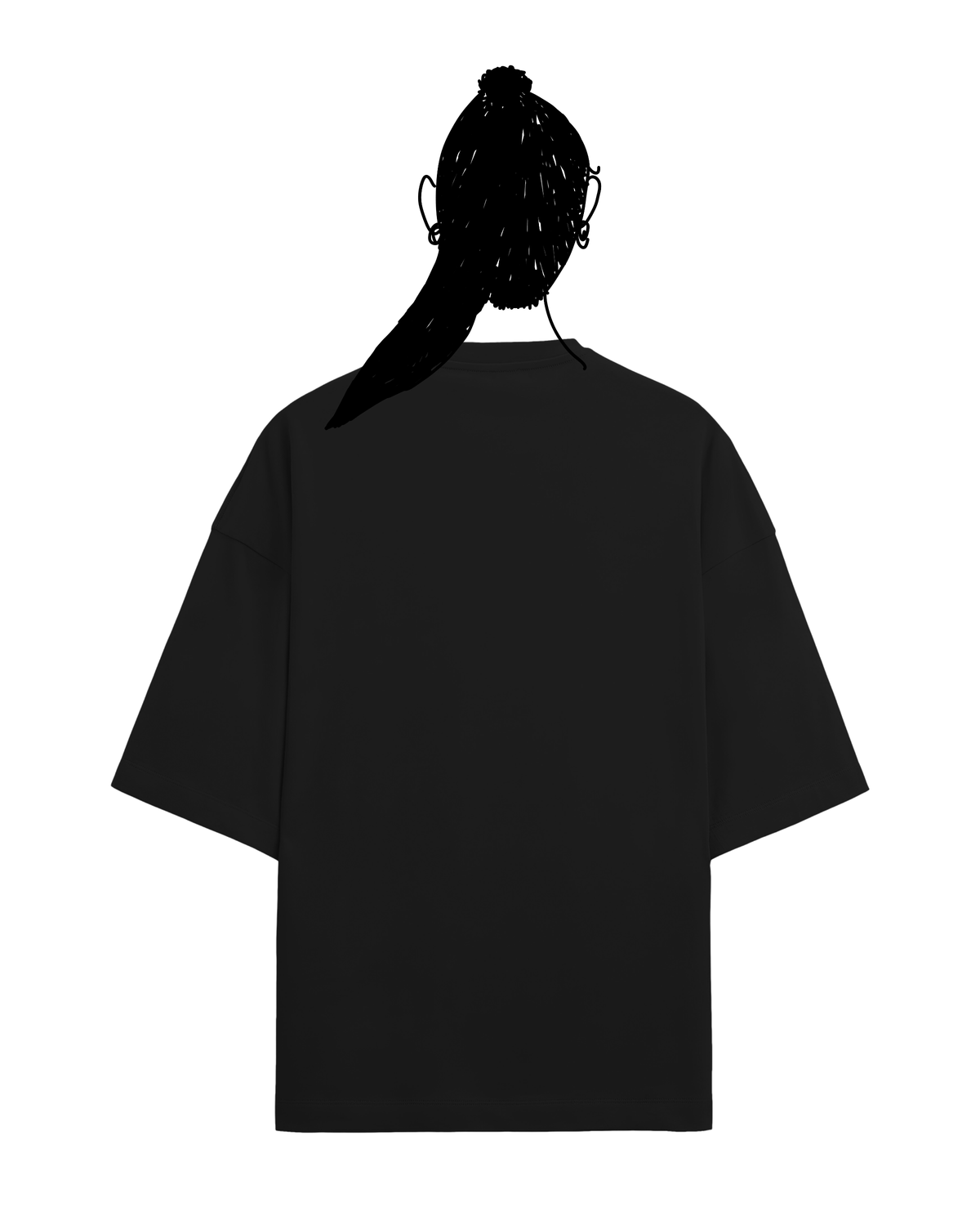 Artist terry oversized tee in black