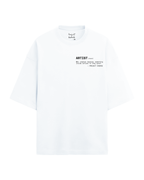 Artist terry oversized tee in white