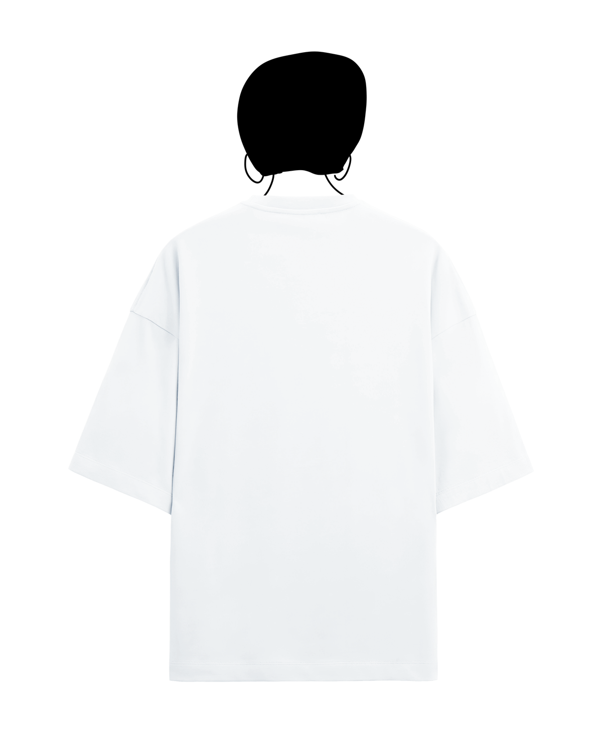 Artist terry oversized tee in white