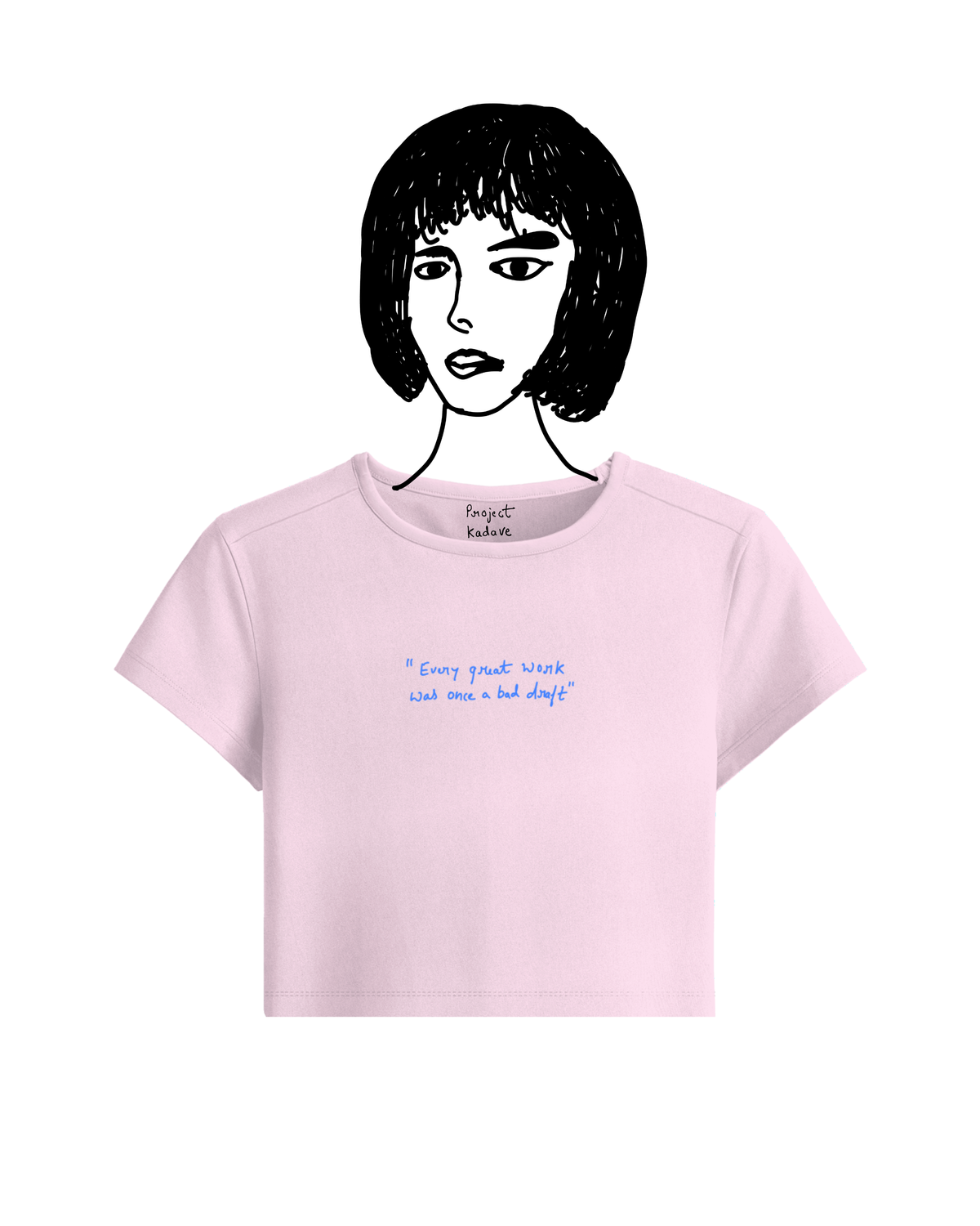 Baby pink basic baby tee