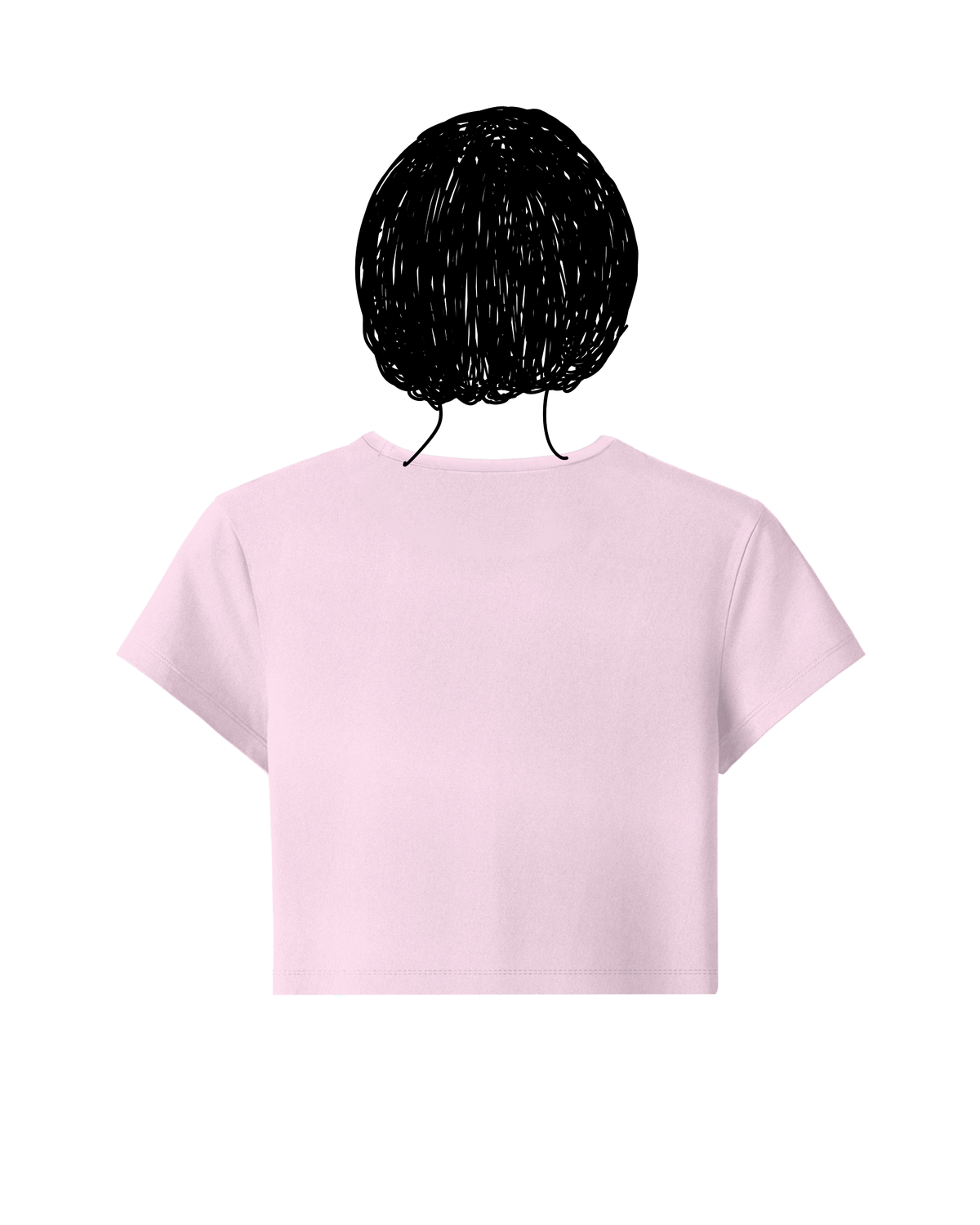 Baby pink basic baby tee
