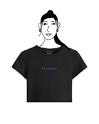 Black basic baby tee