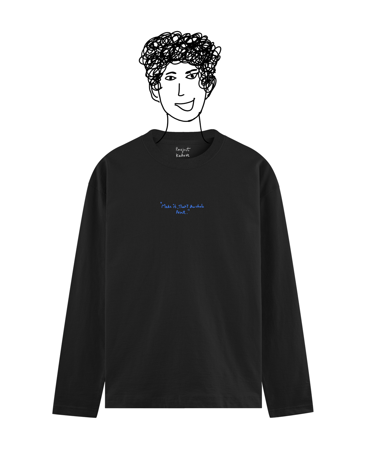 Black full sleeve basic tee