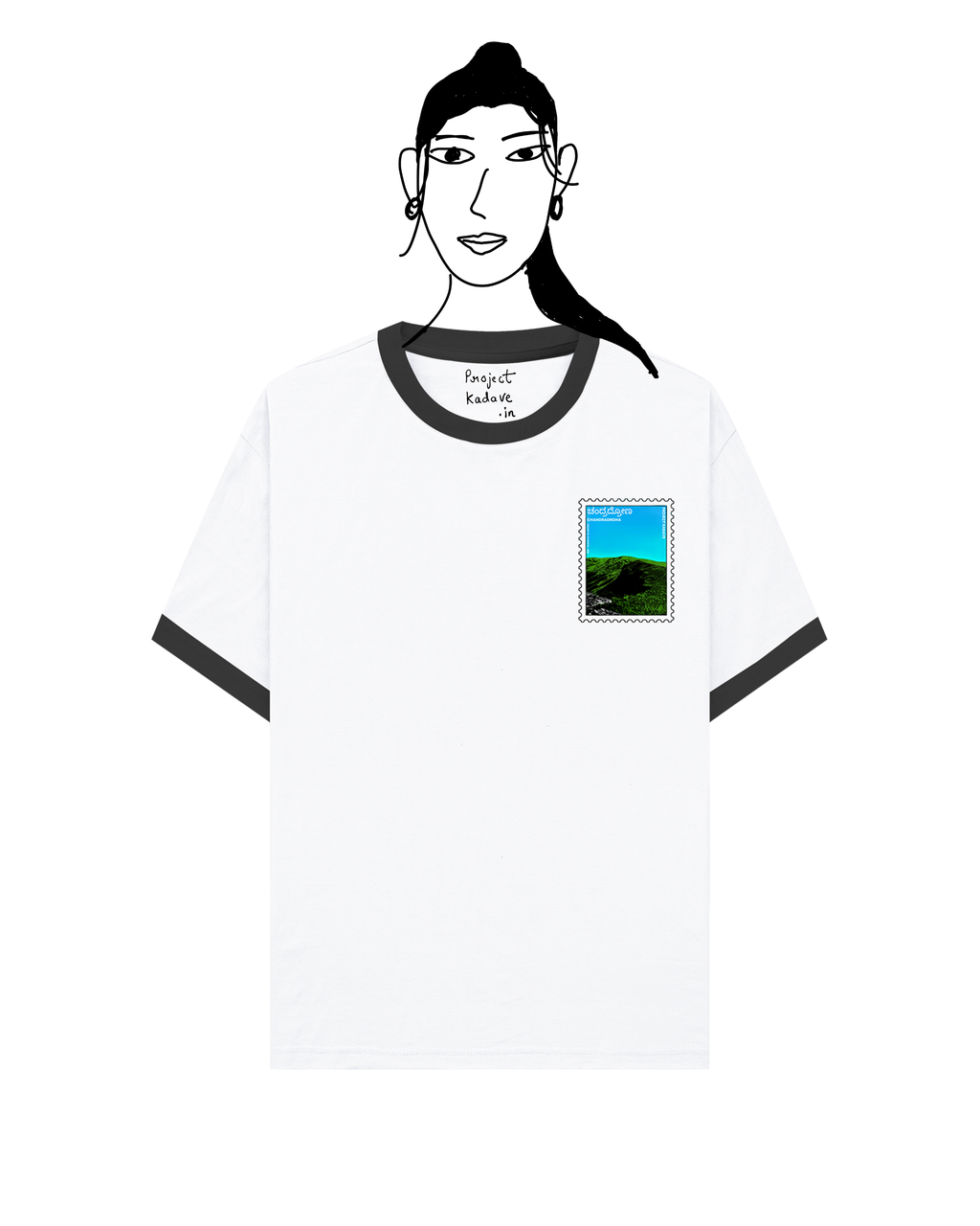 Chandradrona ringer tee