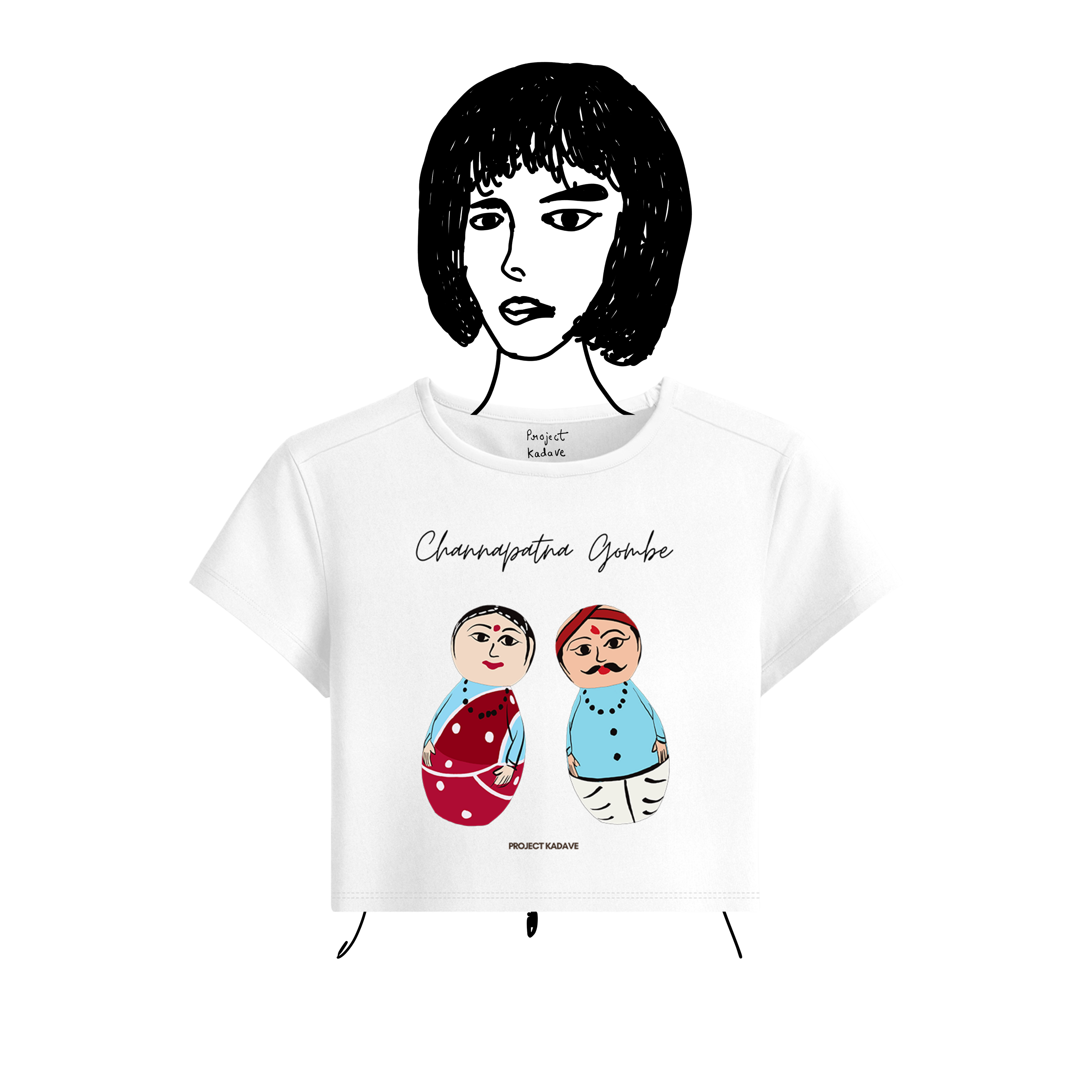 Channapatna Gombe baby tee