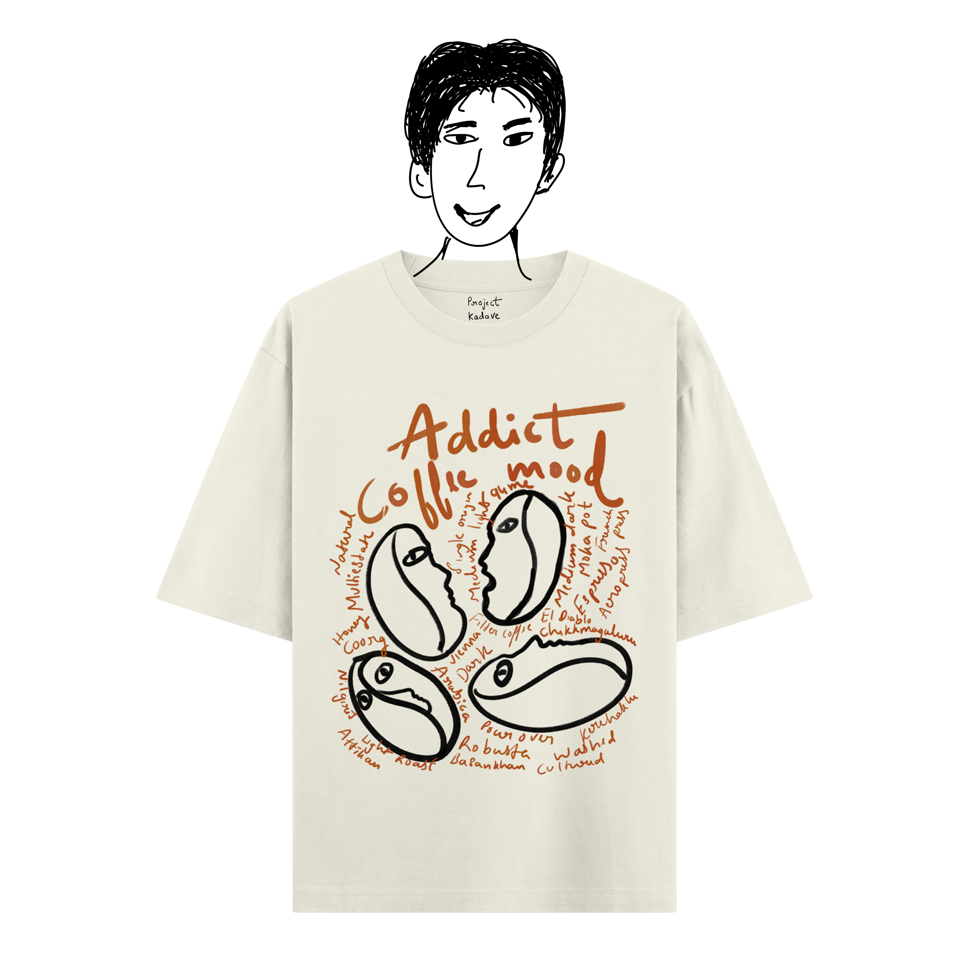 Coffee addict Oversized Tee
