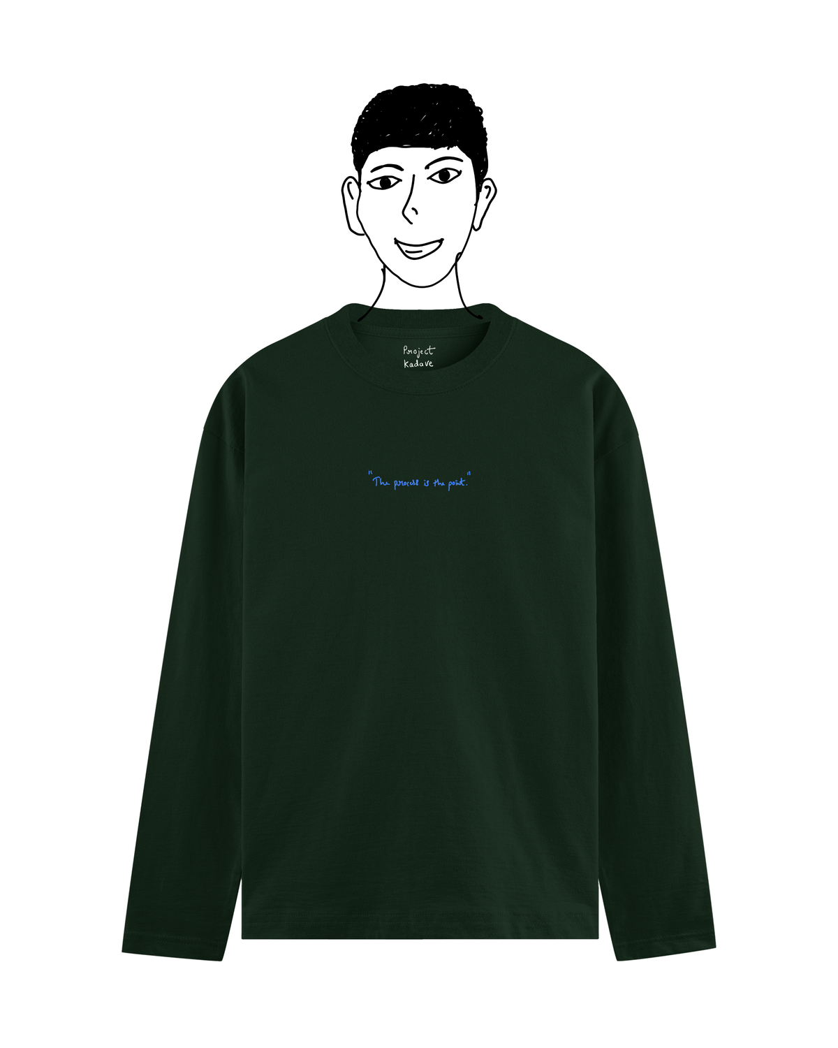 Green full sleeve basic tee