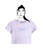 Lavender basic baby tee