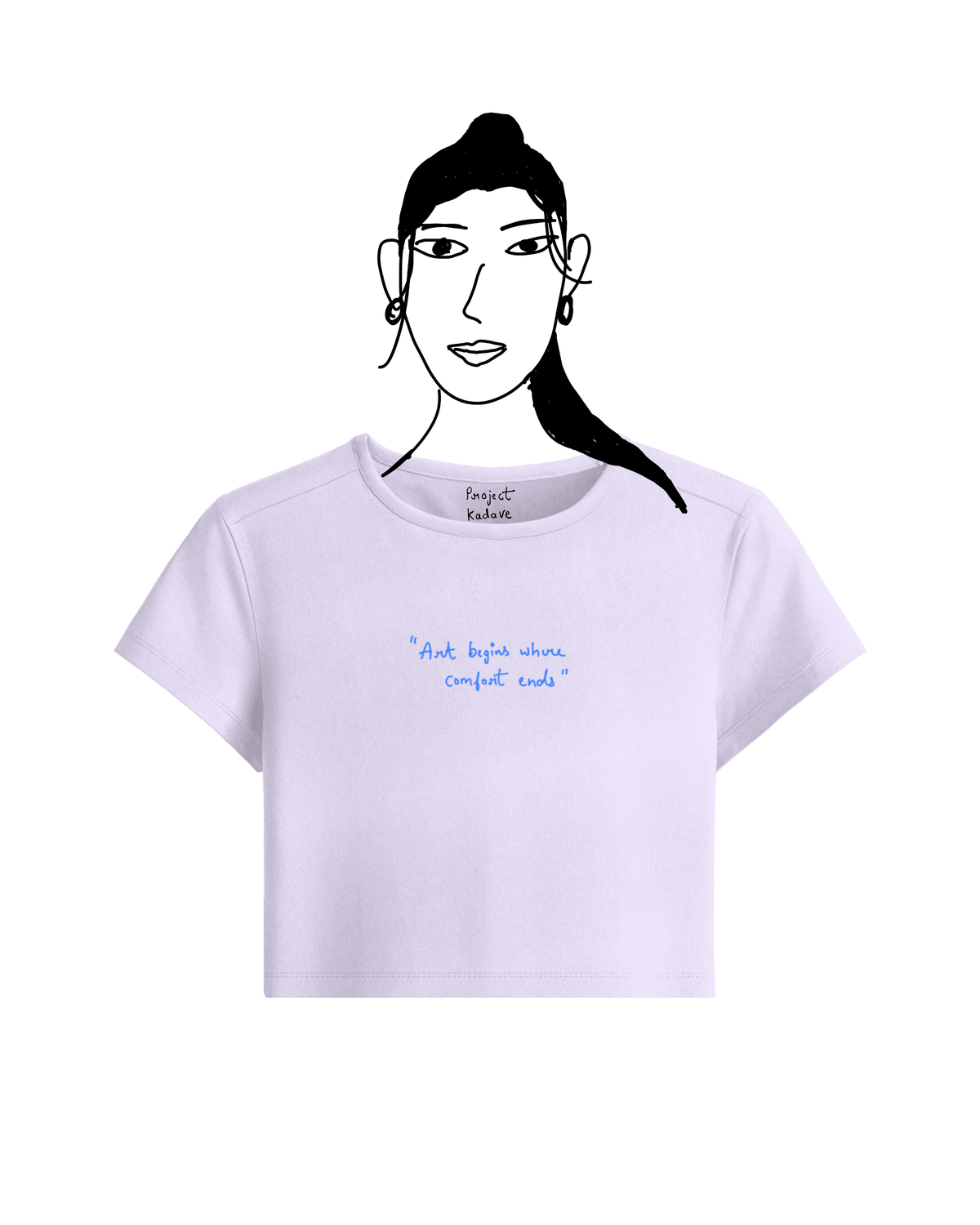 Lavender basic baby tee