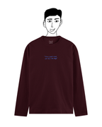 Maroon full sleeve basic tee