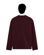 Maroon full sleeve basic tee
