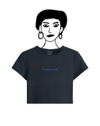 Navy blue basic baby tee