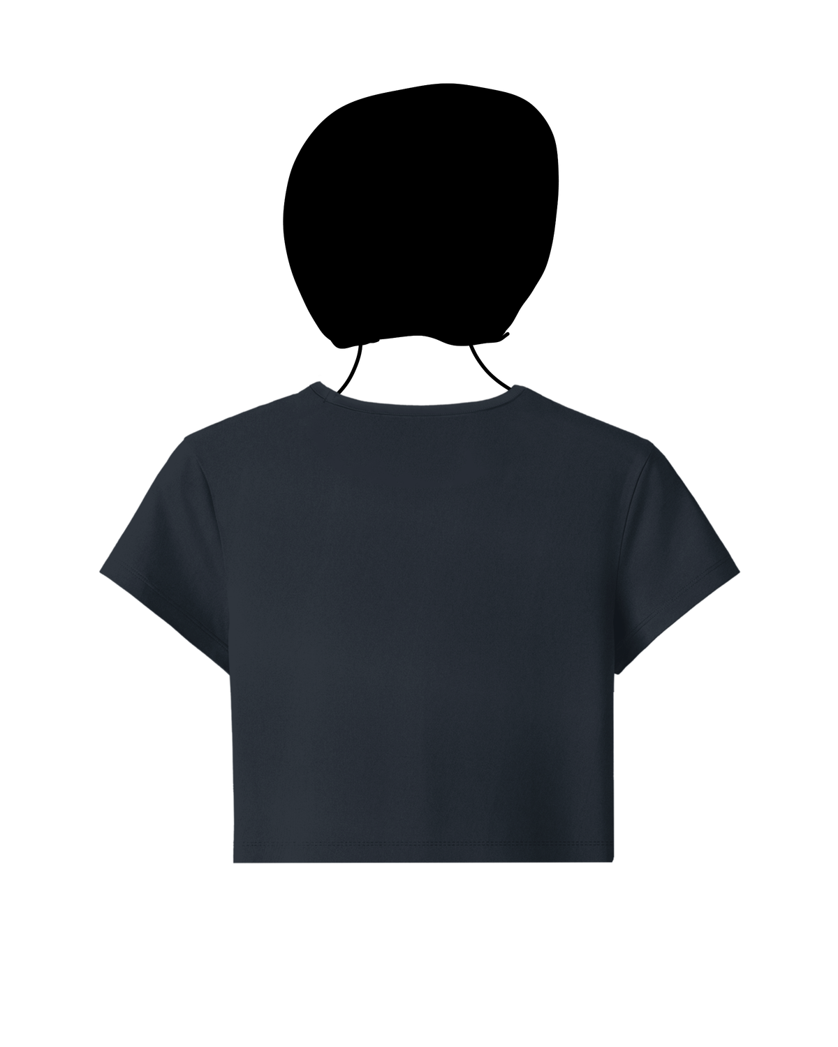 Navy blue basic baby tee