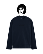 Navy blue full sleeve basic tee