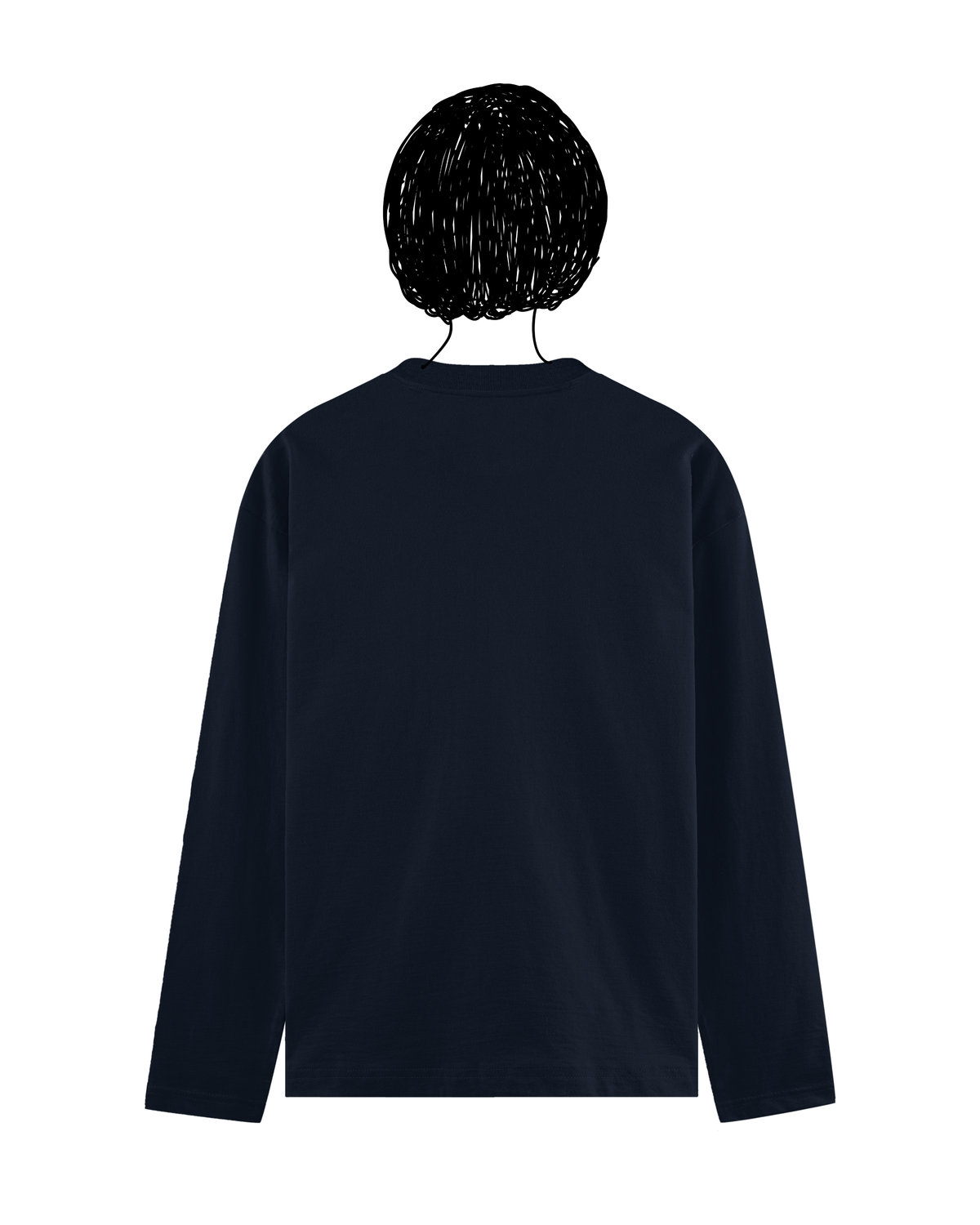 Navy blue full sleeve basic tee