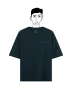 Navy blue oversized basic tee