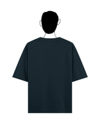 Navy blue oversized basic tee