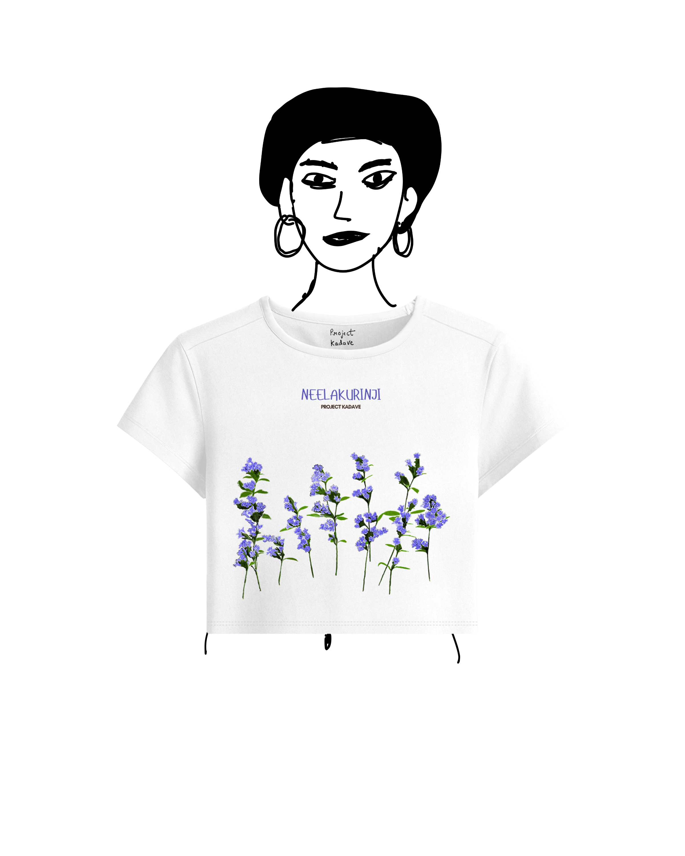 Neelakurinji baby tee