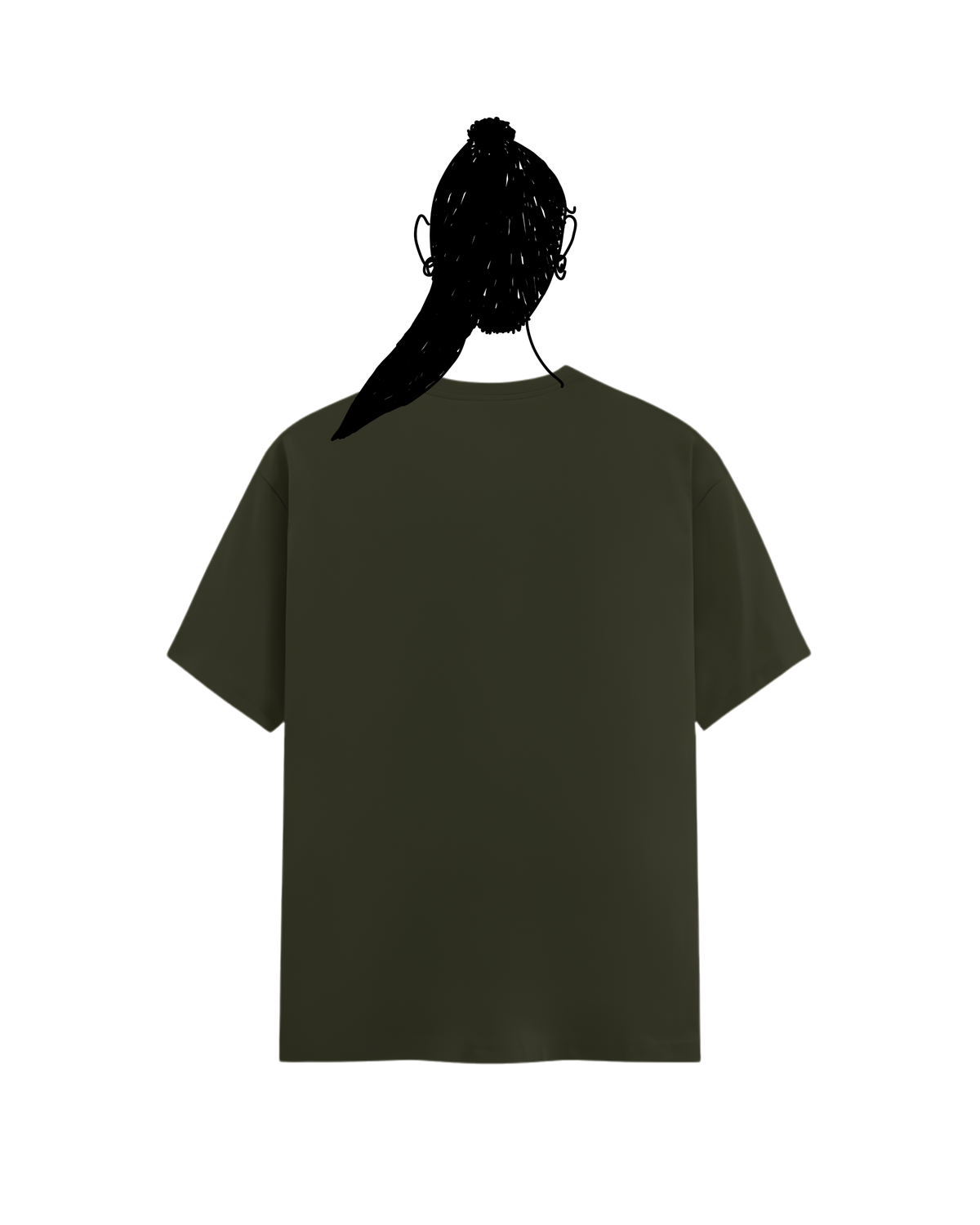 Olive green basic tee