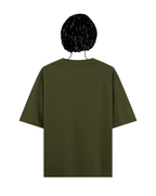 Olive green oversized basic tee