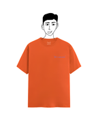 Orange basic tee