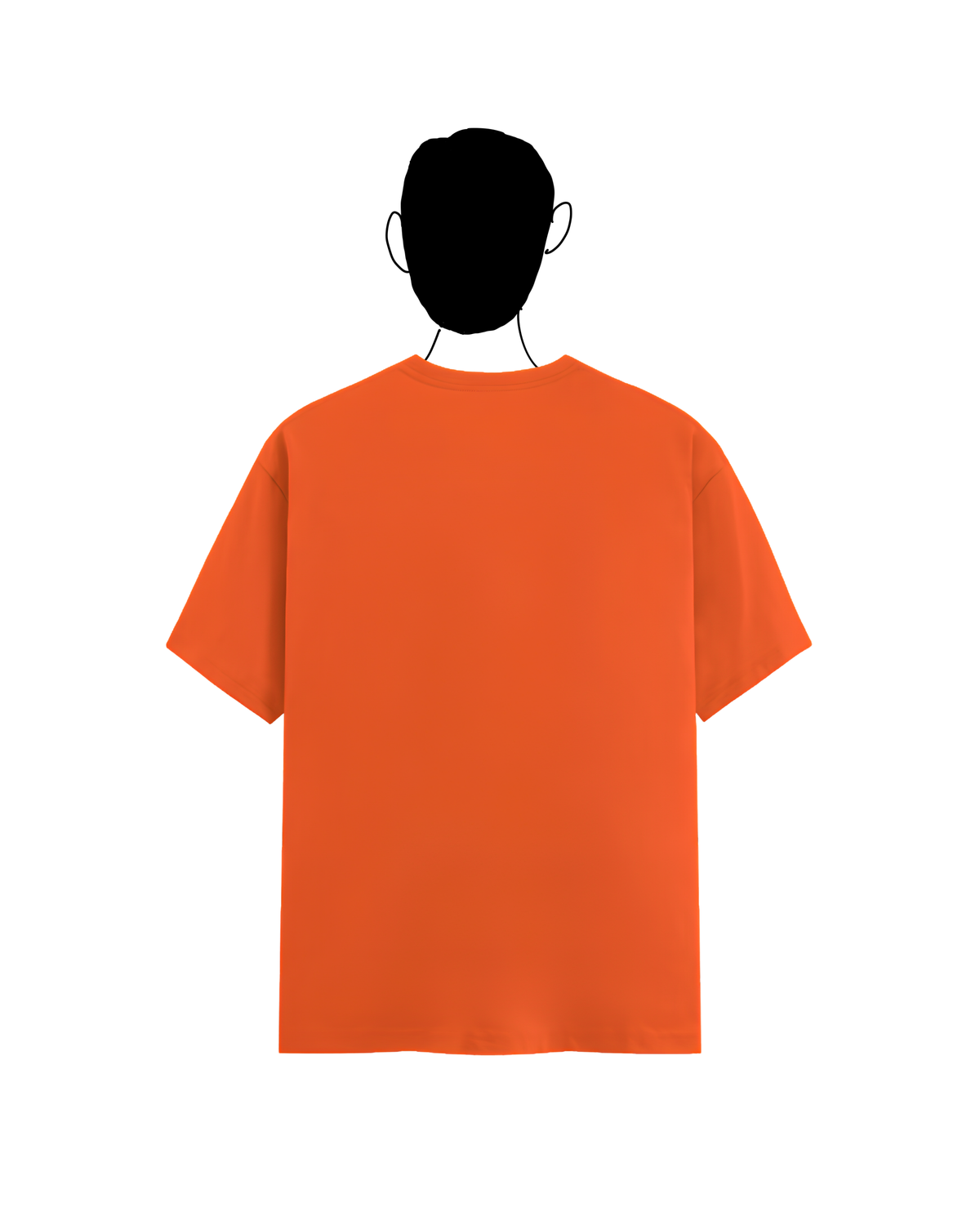 Orange basic tee