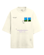 Post-card 1 terry oversized tee in offwhite