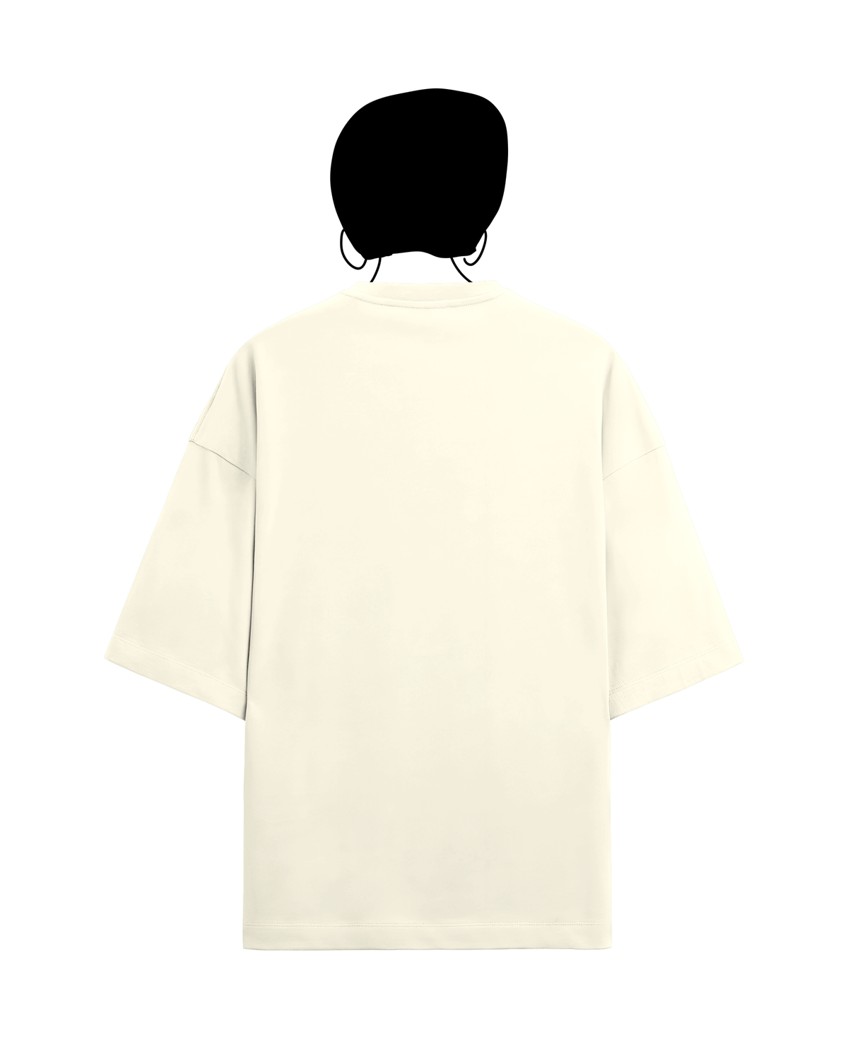 Post-card 1 terry oversized tee in offwhite