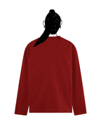 Red full sleeve basic tee