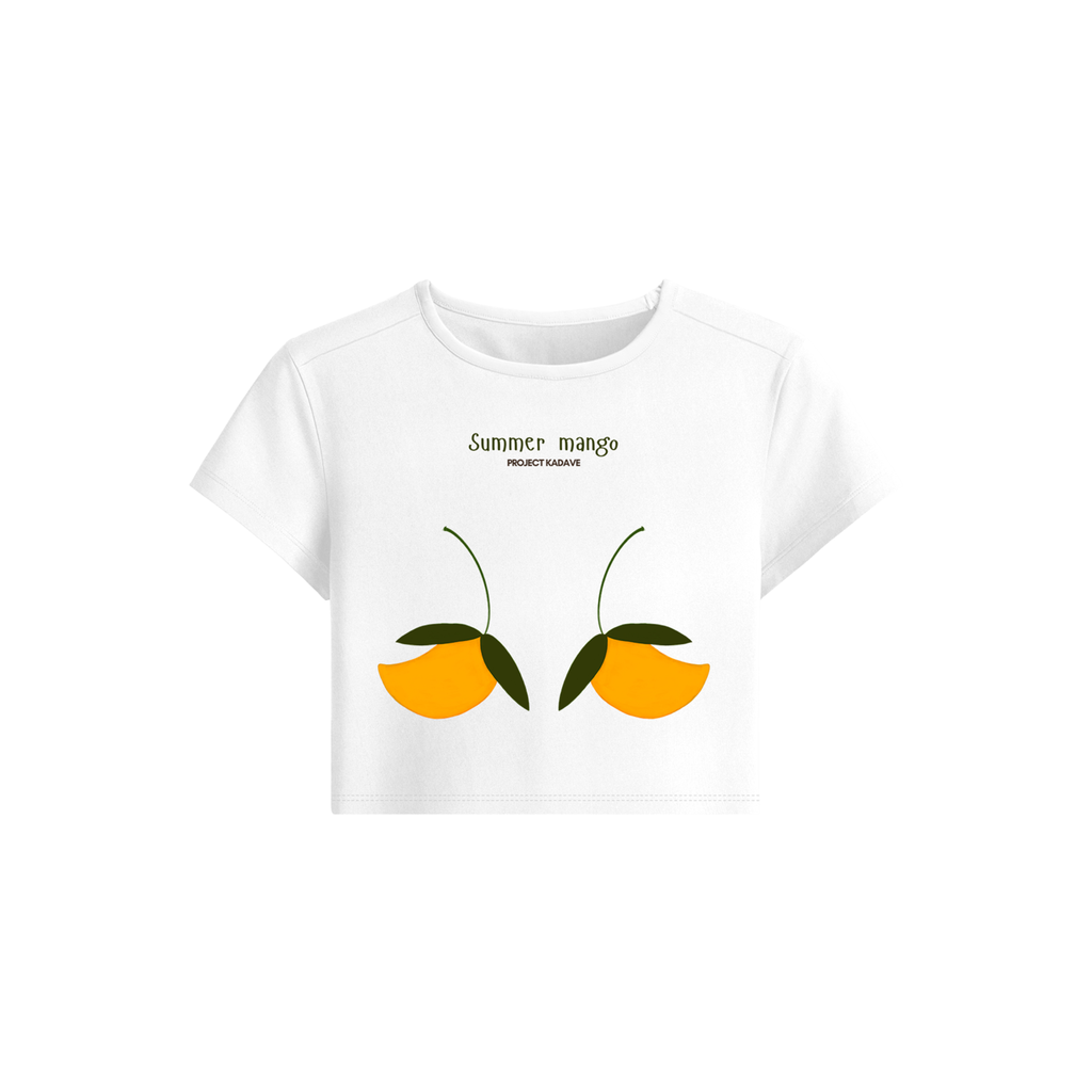 Summer mango baby tee