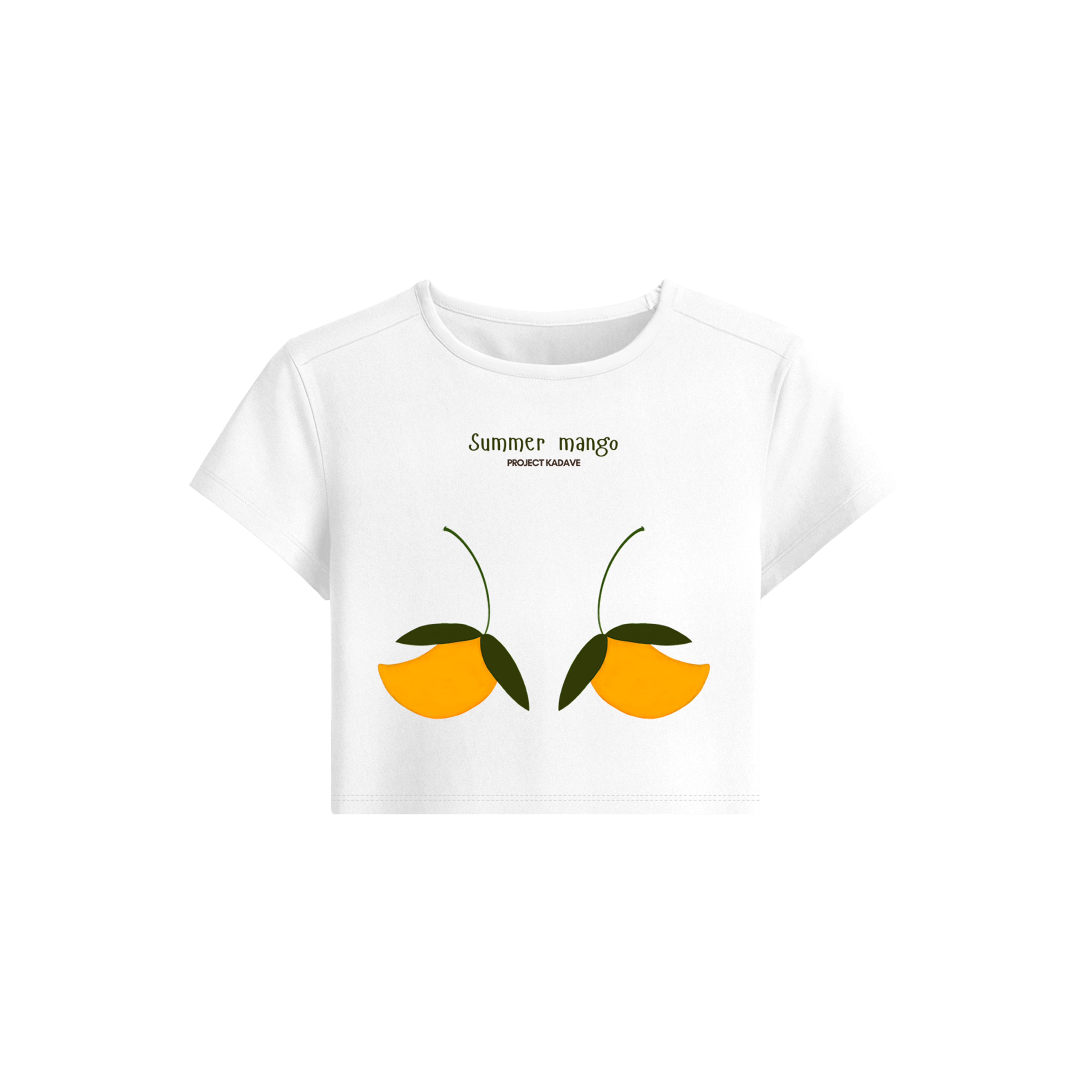 Summer mango baby tee