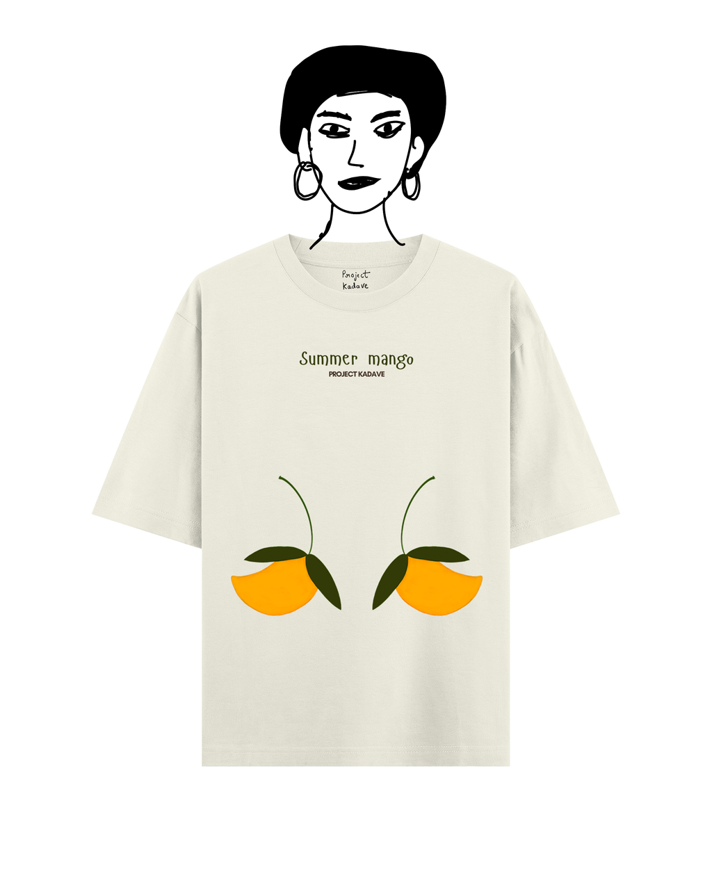 Summer mango tee