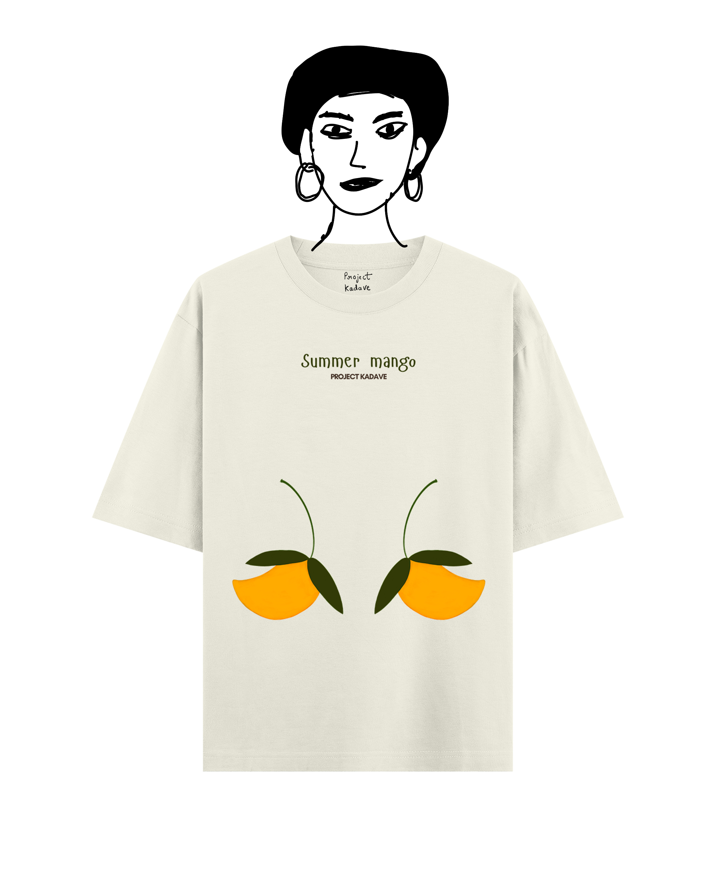 Summer mango tee