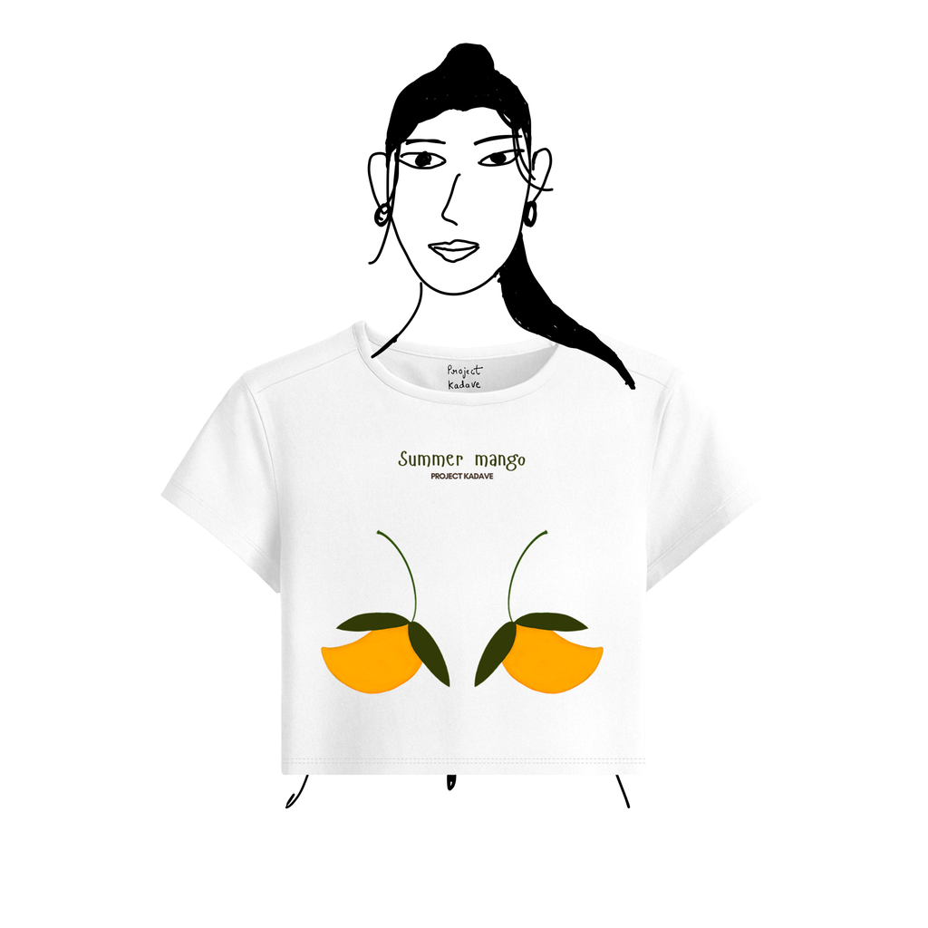 Summer mango baby tee