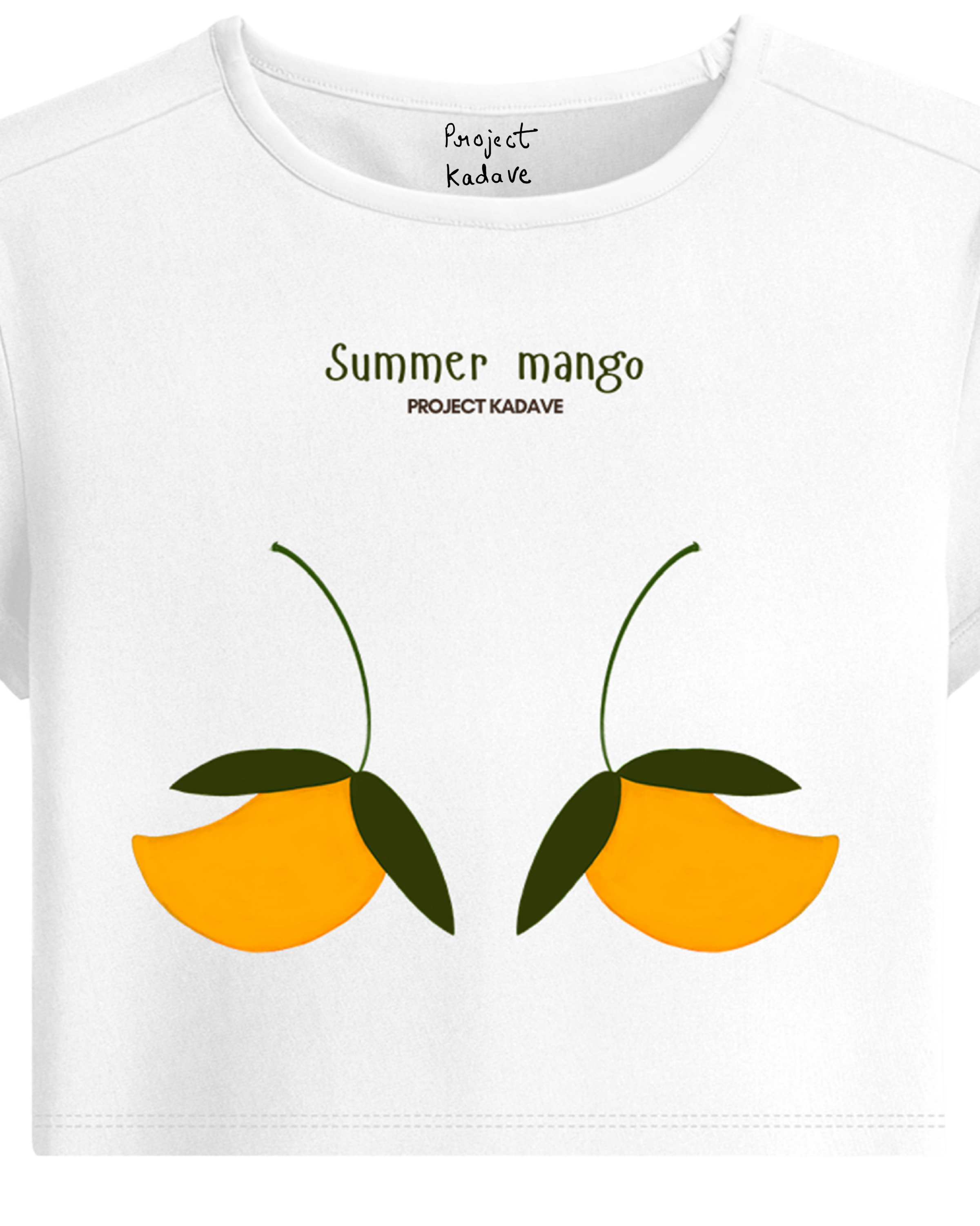 Summer mango baby tee