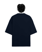 Sunset terry oversized tee in navy