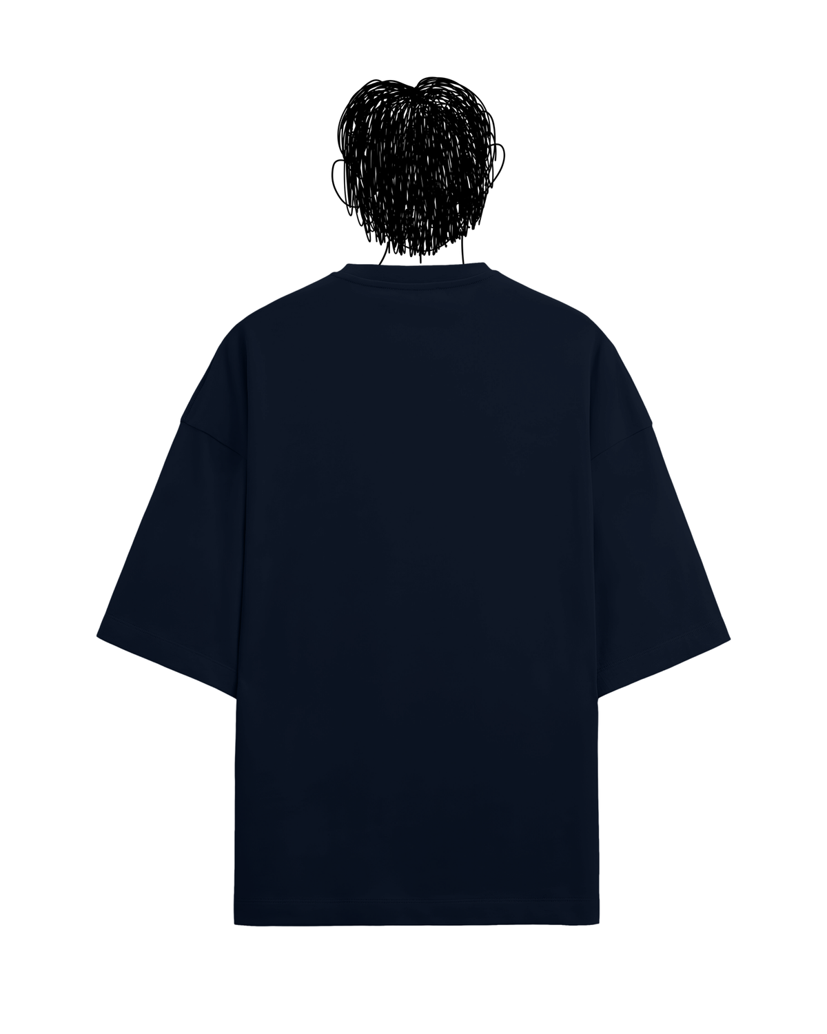 Sunset terry oversized tee in navy