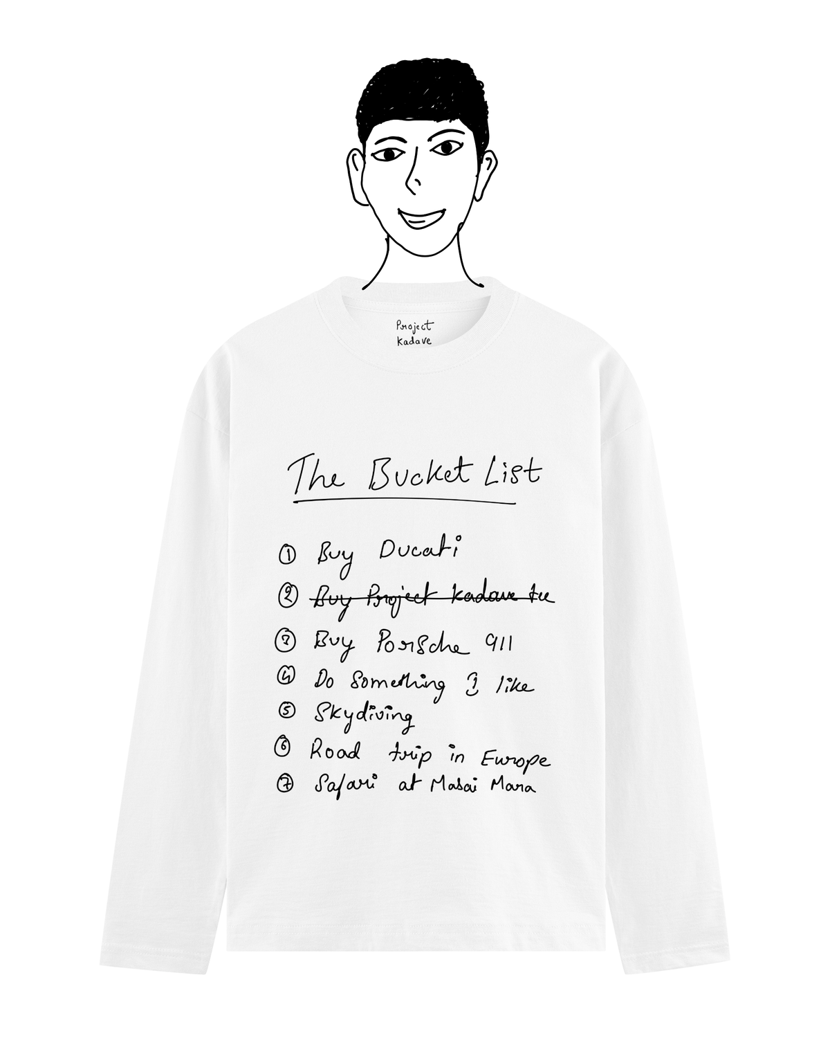 The bucket list full sleeve tee