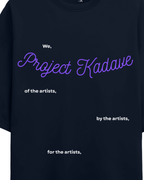 We, project kadave terry oversized tee in navy
