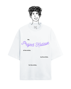 We, Project Kadave terry oversized tee in white