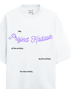 We, Project Kadave terry oversized tee in white