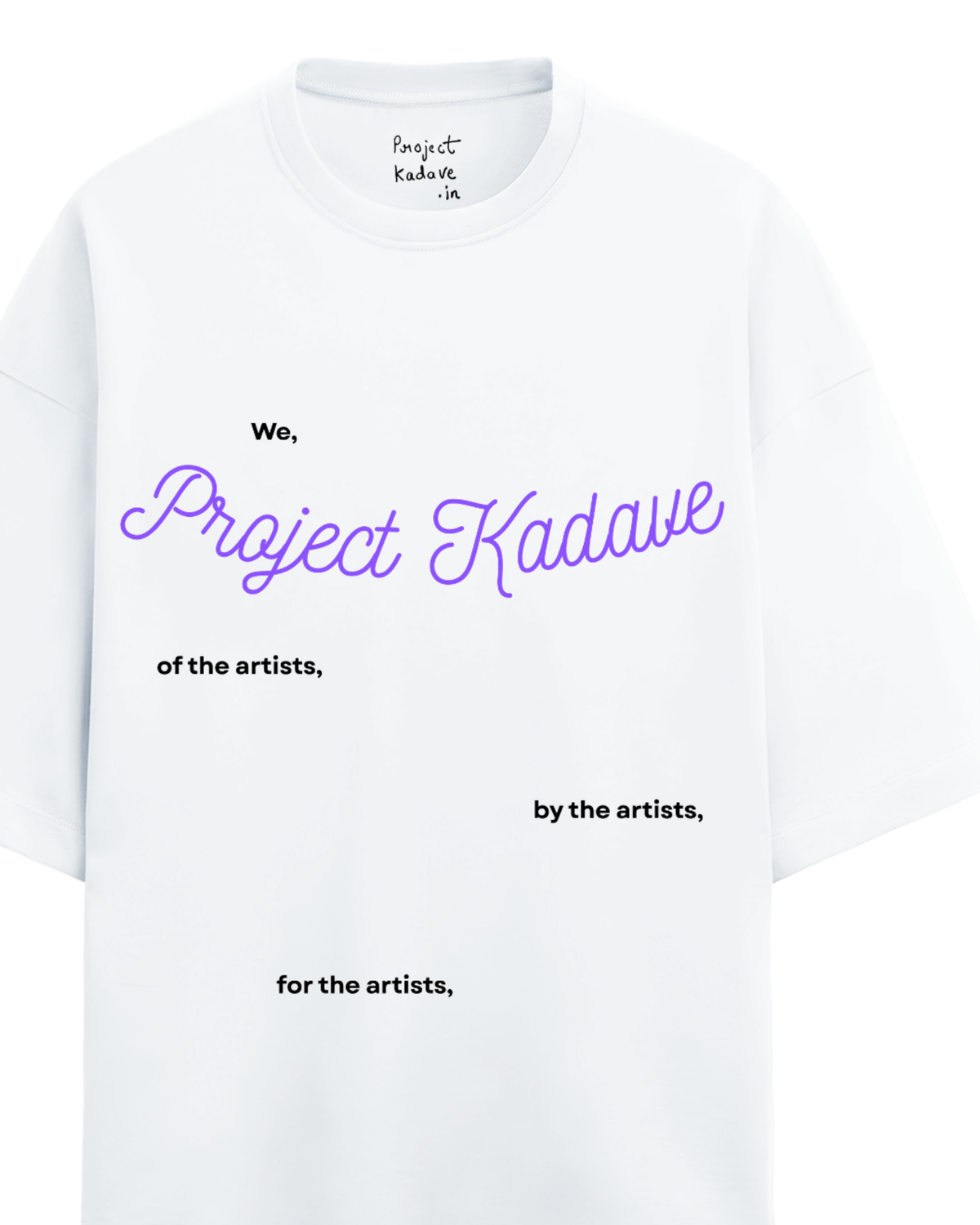 We, Project Kadave terry oversized tee in white