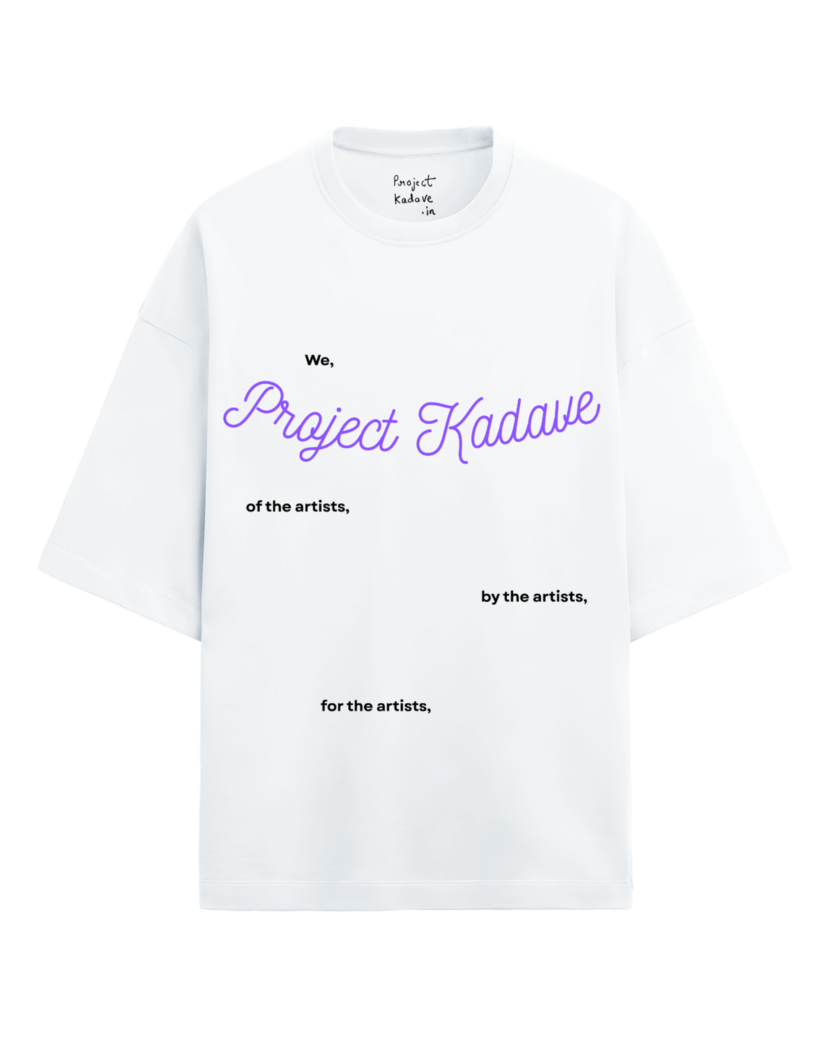 We, Project Kadave terry oversized tee in white