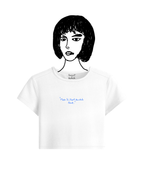 White basic baby tee